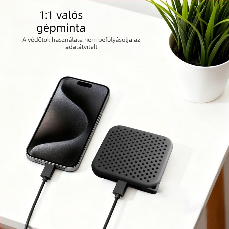 Szilikon tok Sandisk Ele mobil SSD Elements SE számára – modell 130a, 116 szilikon lanyarddal; csomag tartalma: védőtok és lanyard; márka Xqctek