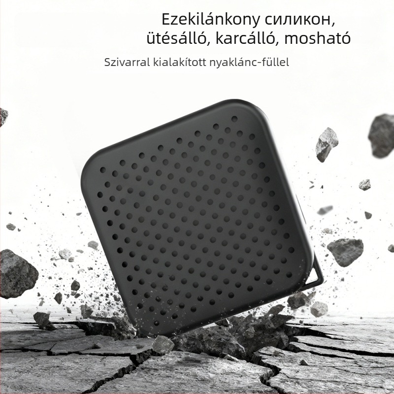 Szilikon tok Sandisk Ele mobil SSD Elements SE számára – modell 130a, 116 szilikon lanyarddal; csomag tartalma: védőtok és lanyard; márka Xqctek
