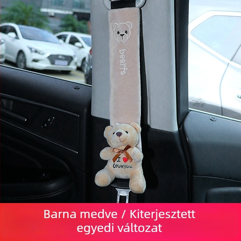 Autó biztonsági öv vállpárna – karikatúra dizájn, 100% pamut, Emperor Shangbao márka, Guangdong eredet