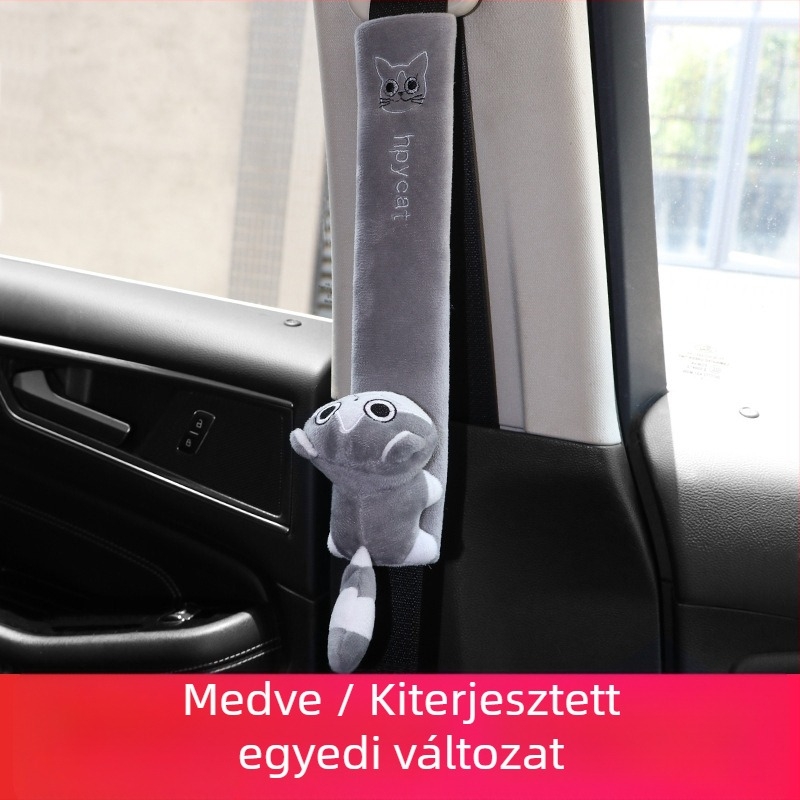 Autó biztonsági öv vállpárna – karikatúra dizájn, 100% pamut, Emperor Shangbao márka, Guangdong eredet