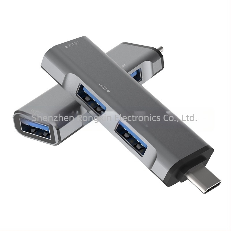 slovjo SRJ-303C USB-C hub 3-portos, 5 Gbps, külső tápellátás nélküli