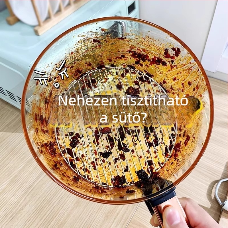 Yiwei Szilikon sütőpapír olajfelszívó párnával — négyzet alakú, alkalmas fritőzre és sütőre, szilikon olaj bevonattal