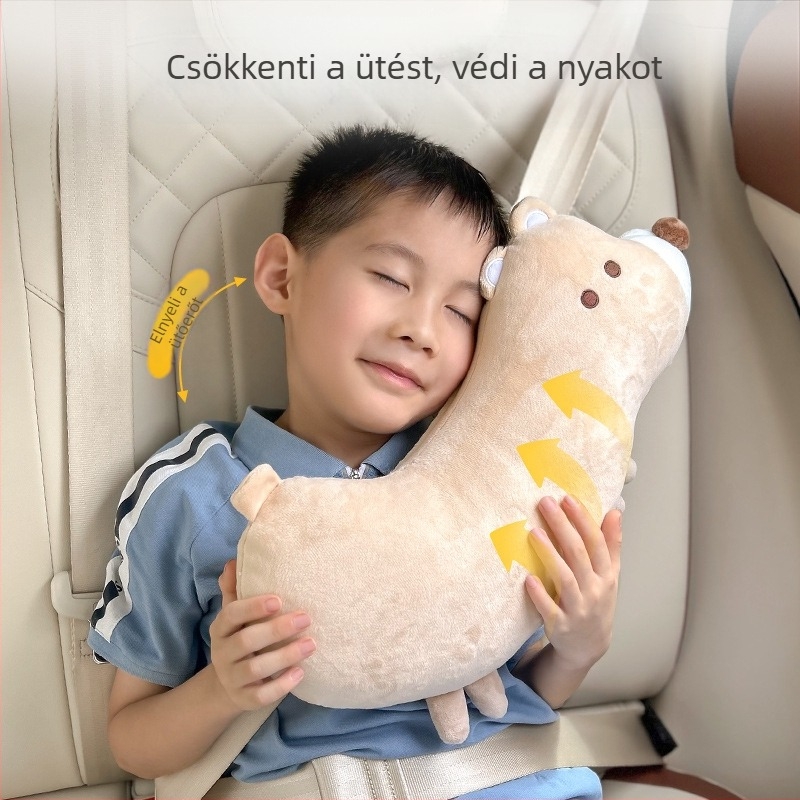 Autóöv vállpárna, cartoon stílus, poliészter, 0,25 kg, nyomtatott logó
