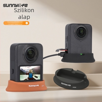 Sunnylife Osmo 360 szilikon alap autós panoráma kamera – asztali tartó, vertikális alap, kiegészítő