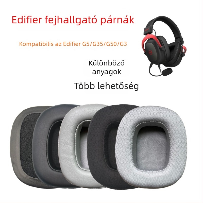 Edifier G5 fejhallgató bőrtok – puha és kényelmes, készítve mintadarab alapján, kompatibilis G50 fülvédőkkel, G3 kupakkal és G5 Plus szivacs borítással