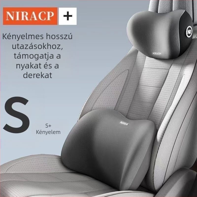 Memóriahabos autónyakpárna, deréktámasz és fejtámasz
