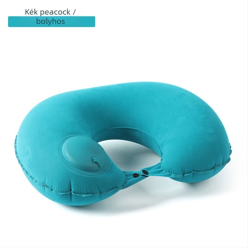 U-alakú utazó nyakpárna memóriahabos töltettel; súly 0,5–1,0 kg; autóban és repülőn használható; modern minimalista stílus