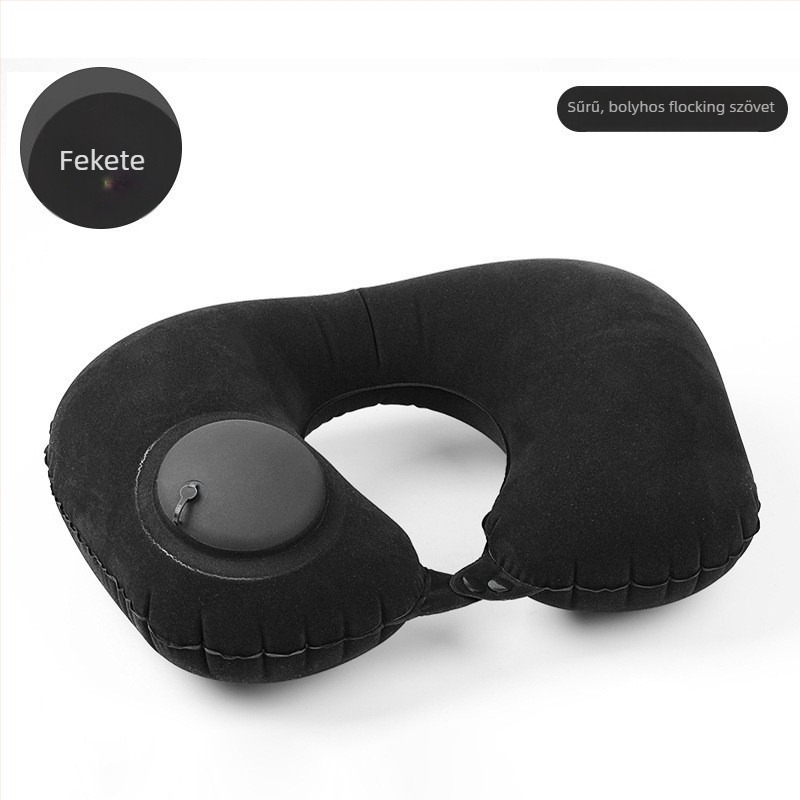 U-alakú utazó nyakpárna memóriahabos töltettel; súly 0,5–1,0 kg; autóban és repülőn használható; modern minimalista stílus