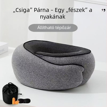 Memóriahabos U-alakú utazó nyakpárna, hordozható