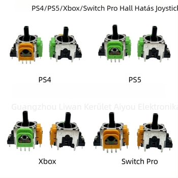 PS4/PS5/Xbox/NS Pro Hall-efekt 3D joystick állítható kialakítással és erő-visszacsatolással