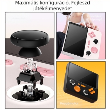 Rocker játék kézikonzol kettős rendszerrel, nyílt forráskódú, Android OS, Wi‑Fi, Bluetooth, USB interfész