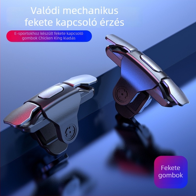 S03 Vezeték nélküli USB játékkontroller mobiltelefonokra - ABS+fém, négy ujjas támogatás