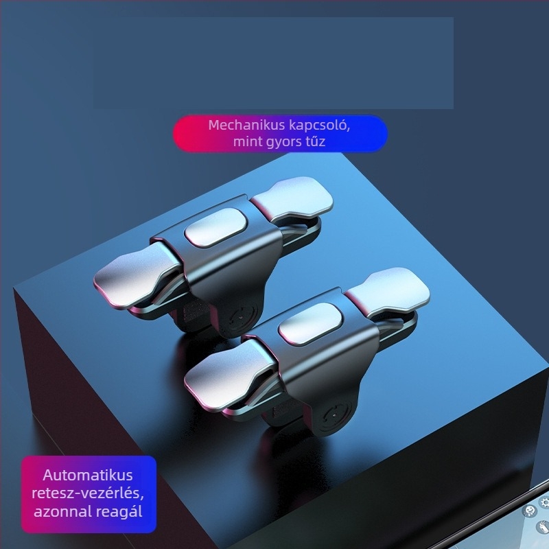 S03 Vezeték nélküli USB játékkontroller mobiltelefonokra - ABS+fém, négy ujjas támogatás