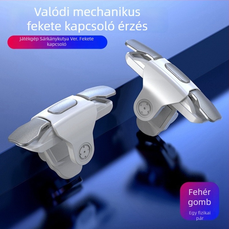 S03 Vezeték nélküli USB játékkontroller mobiltelefonokra - ABS+fém, négy ujjas támogatás