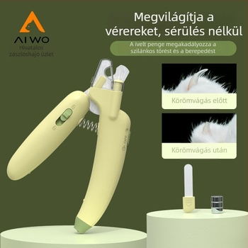 Macska körömolló és háziállatok körömvágó olló macskáknak, kutyáknak és nyulaknak