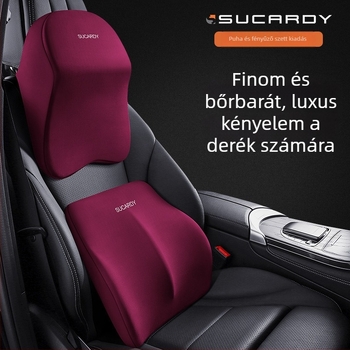 Memóriapárnás autónyakpárna fejtámlával és deréktámasz