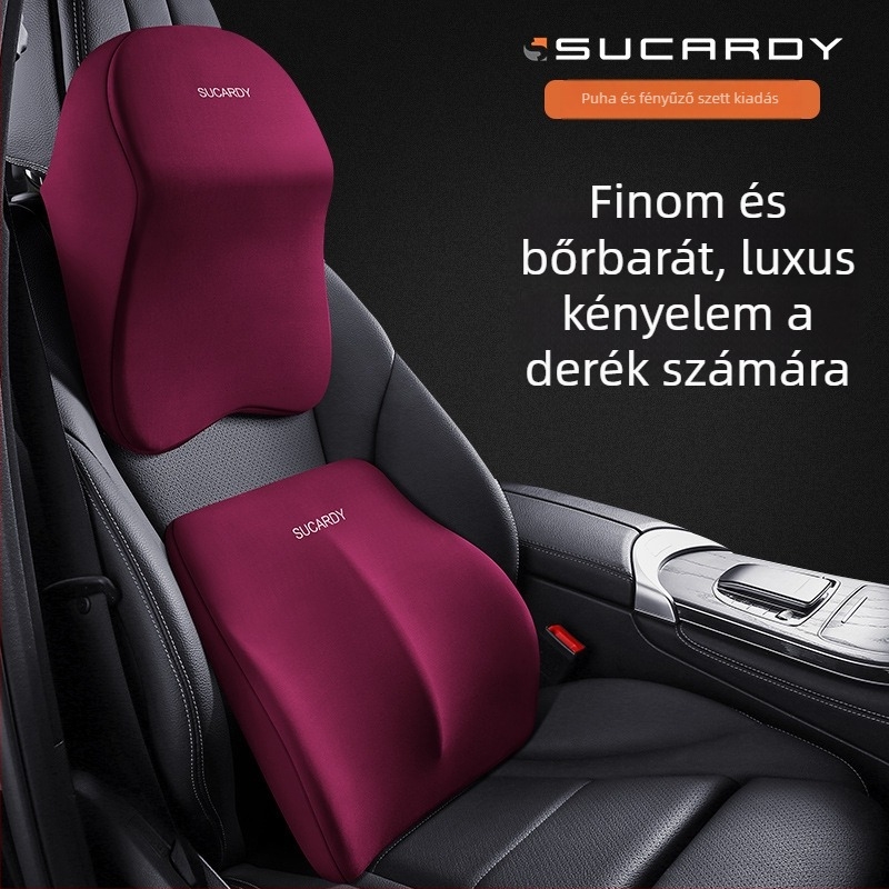 Memóriapárnás autónyakpárna fejtámlával és deréktámasz
