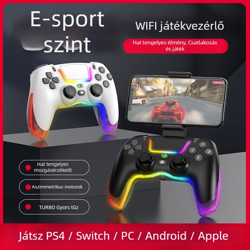 Játékvezérlő - P07, TYPE-C, Vibráció, Mozgásérzékelés - PC, Apple készülékek, SWITCH, Android