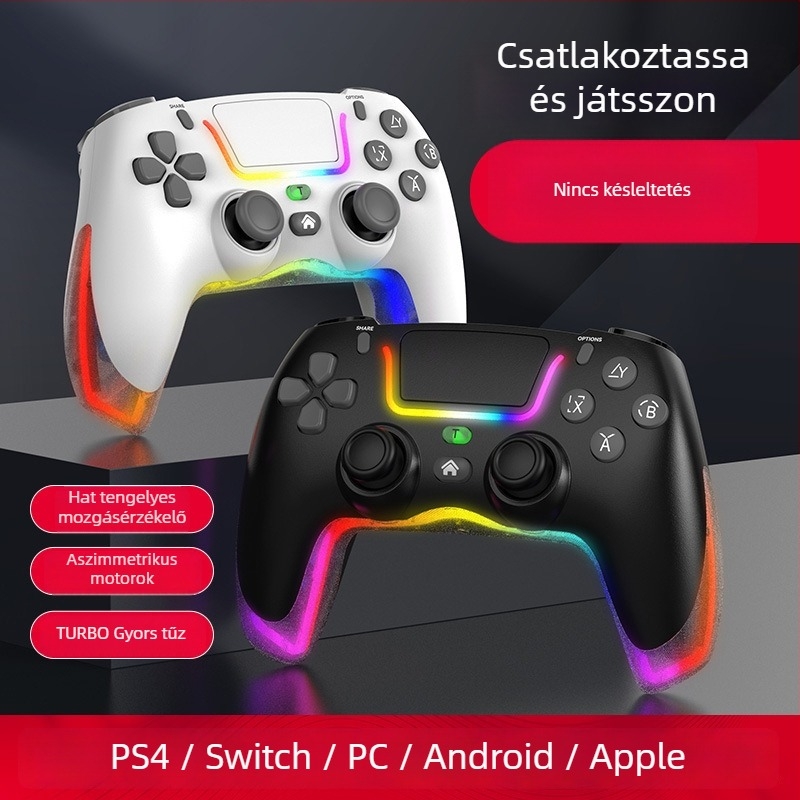 Játékvezérlő - P07, TYPE-C, Vibráció, Mozgásérzékelés - PC, Apple készülékek, SWITCH, Android