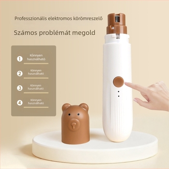 Elektronikus körömcsiszoló kisállatoknak – kutyák számára; (Anyag: ABS + gyémánt; Kategória: körömcsiszoló; Alkalmas: kutyák)