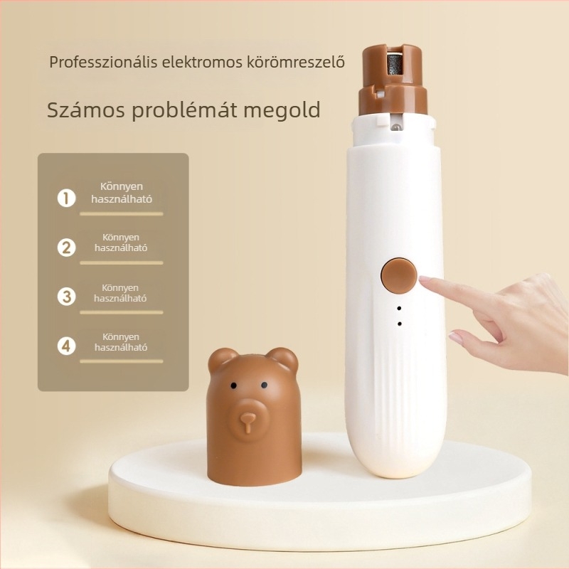 Elektronikus körömcsiszoló kisállatoknak – kutyák számára; (Anyag: ABS + gyémánt; Kategória: körömcsiszoló; Alkalmas: kutyák)