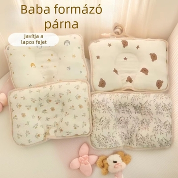 U alakú gyerekpárna selyemrost töltettel, géz- és beanie fleece huzattal, gyerekeknek és csecsemőknek, súly kevesebb mint 0,5 kg