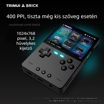 PSP-stílusú hordozható konzol nyílt forráskódú operációs rendszerrel, RPG-alapú játék, 64/128/256 GB tárhely, vezeték nélküli kapcsolat, OEM testreszabás