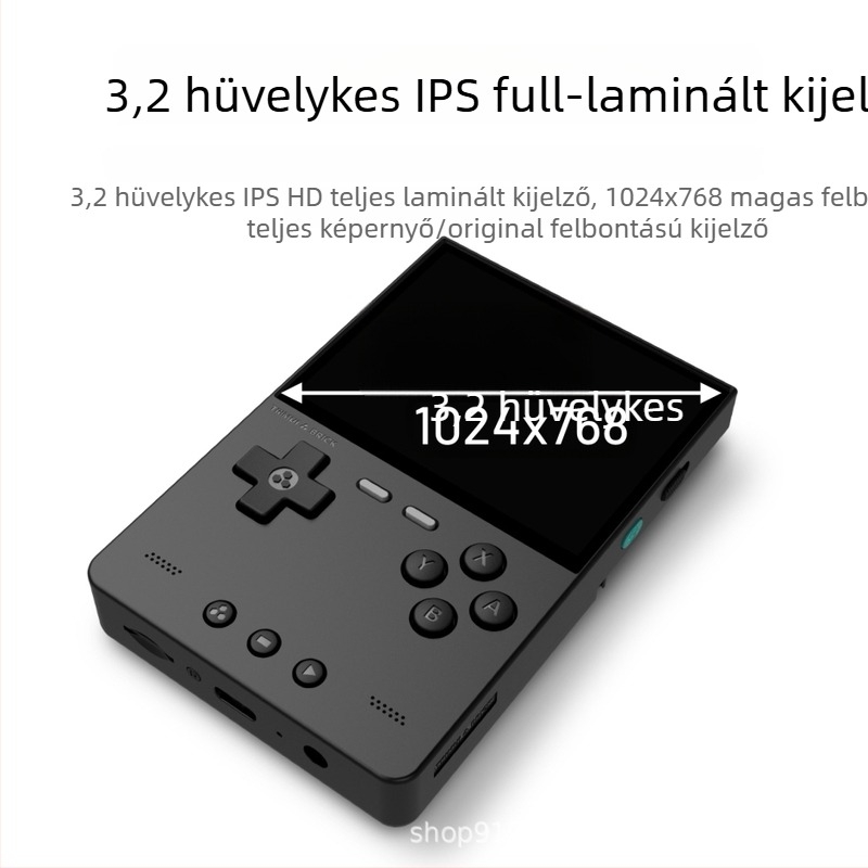 PSP-stílusú hordozható konzol nyílt forráskódú operációs rendszerrel, RPG-alapú játék, 64/128/256 GB tárhely, vezeték nélküli kapcsolat, OEM testreszabás