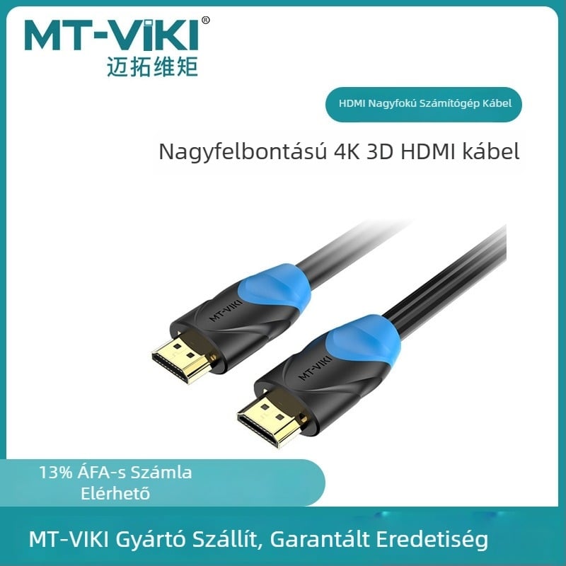 Maxto-dimensional moment HDMI A típusú kábel set-top boxhoz, oxigénmentes réz vezető, aranyozott érintkezők
