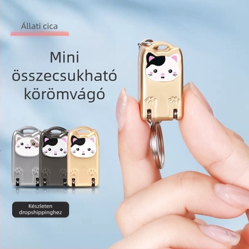 Mini összecsukható rozsdamentes acél körömvágó