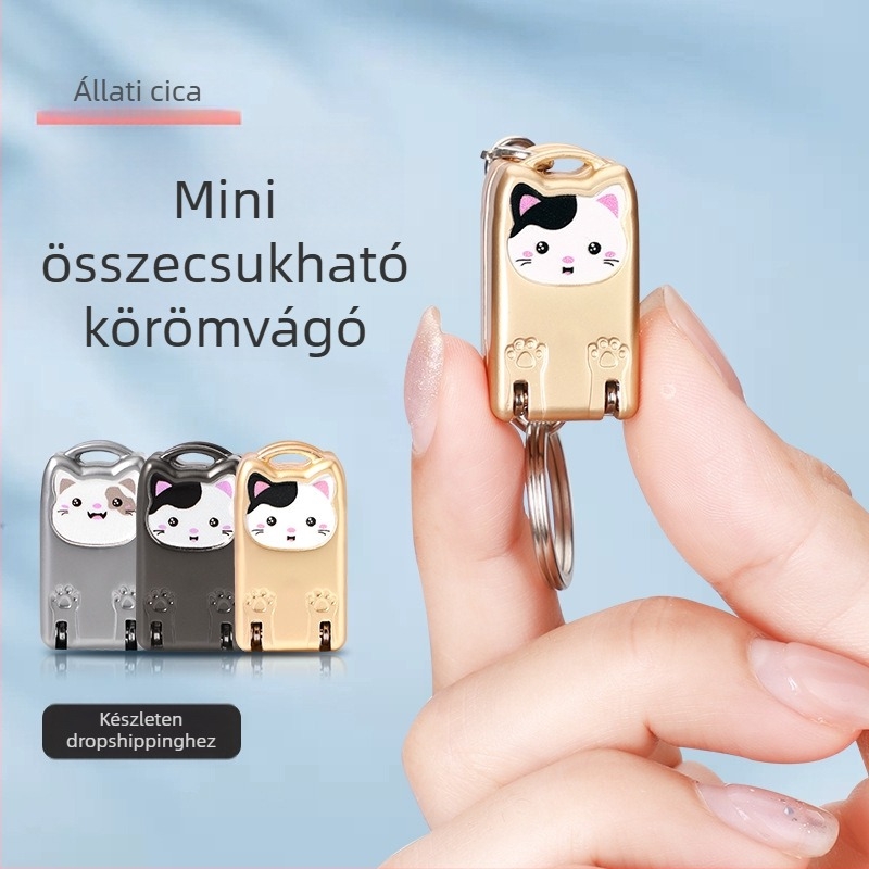 Mini összecsukható rozsdamentes acél körömvágó