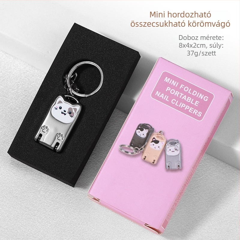 Mini összecsukható rozsdamentes acél körömvágó