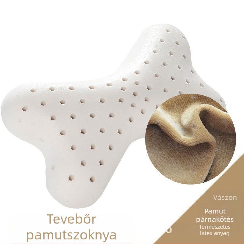 Autófej-támasz természetes latex töltettel, bársony pamut párnahuzat, minimalist stílus, univerzális illeszkedés, testreszabás elérhető