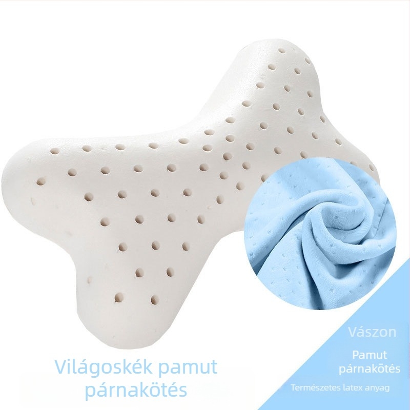 Autófej-támasz természetes latex töltettel, bársony pamut párnahuzat, minimalist stílus, univerzális illeszkedés, testreszabás elérhető