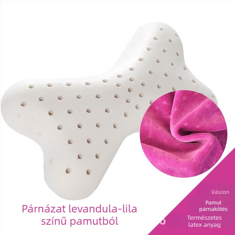 Autófej-támasz természetes latex töltettel, bársony pamut párnahuzat, minimalist stílus, univerzális illeszkedés, testreszabás elérhető
