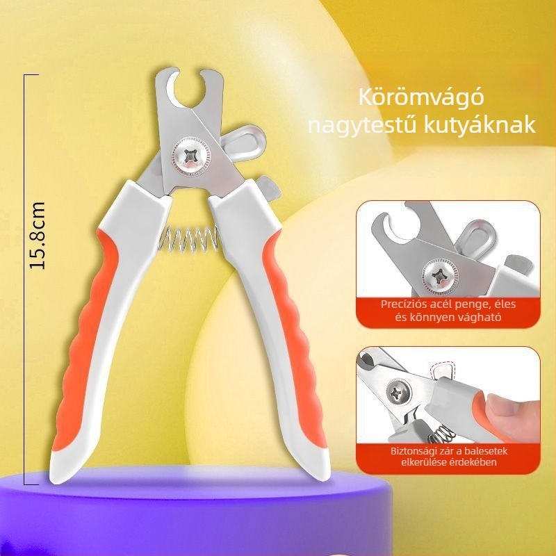 Kutyák és macskák körömvágó olló – kis, közepes és nagy testű kutyáknak
