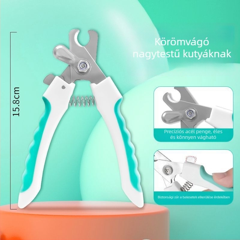 Kutyák és macskák körömvágó olló – kis, közepes és nagy testű kutyáknak