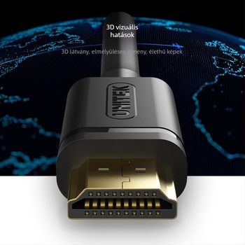 Superior Y-C137U HDMI 2.0 kábel, 4K támogatás, aranyozott csatlakozók, oxigéntől mentes réz, HDMI típus A, hossz 1–30 m