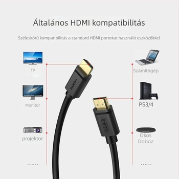 Superior Y-C137U HDMI 2.0 kábel, 4K támogatás, aranyozott csatlakozók, oxigéntől mentes réz, HDMI típus A, hossz 1–30 m