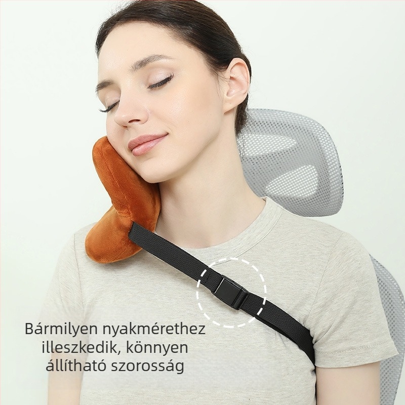 Minfan memóriahabos nyakpárna – U-formájú utazási nyakpárna iroda, tanulás és alvás számára, hordozható