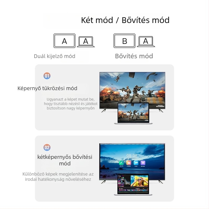 HDMI–to–VGA átalakító kábel, HDMI–VGA adapter, 0.25 m hosszú, réz vezetők, aranyozott csatlakozók, modell G101