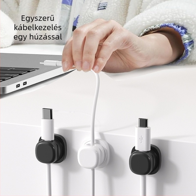 Asztali kábelkezelő – Műanyag, Egyszerű és modern stílus, Micrometer márka, Asztali tárolásra, 2025-ben piacra kerül