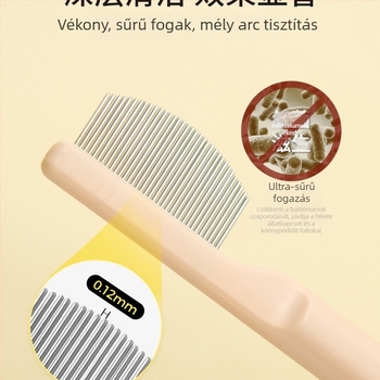 Linchen Ápoló fésű háziállatok számára – könnypigmentek alatti terület ápolására, macskák és kutyák számára; Anyag: Egyéb