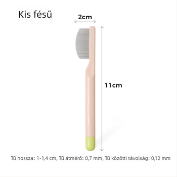 Linchen Ápoló fésű háziállatok számára – könnypigmentek alatti terület ápolására, macskák és kutyák számára; Anyag: Egyéb