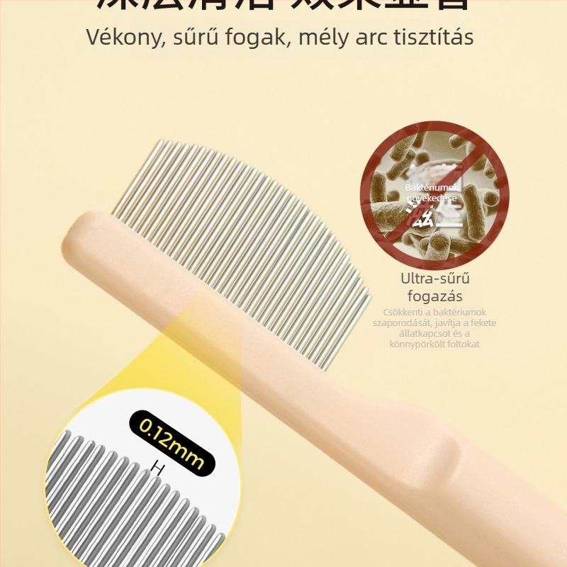 Linchen Ápoló fésű háziállatok számára – könnypigmentek alatti terület ápolására, macskák és kutyák számára; Anyag: Egyéb