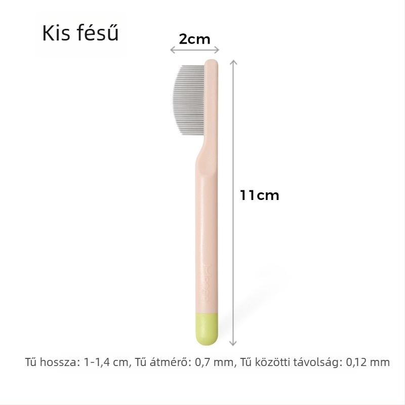 Linchen Ápoló fésű háziállatok számára – könnypigmentek alatti terület ápolására, macskák és kutyák számára; Anyag: Egyéb