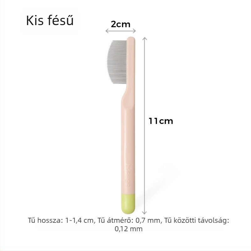 Linchen Ápoló fésű háziállatok számára – könnypigmentek alatti terület ápolására, macskák és kutyák számára; Anyag: Egyéb