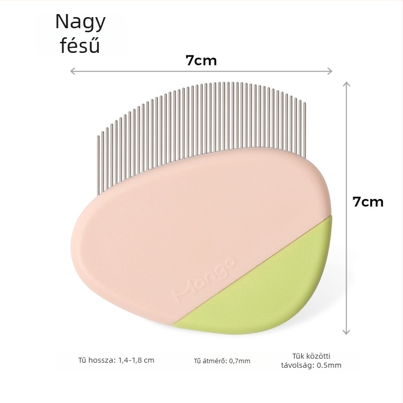 Linchen Ápoló fésű háziállatok számára – könnypigmentek alatti terület ápolására, macskák és kutyák számára; Anyag: Egyéb
