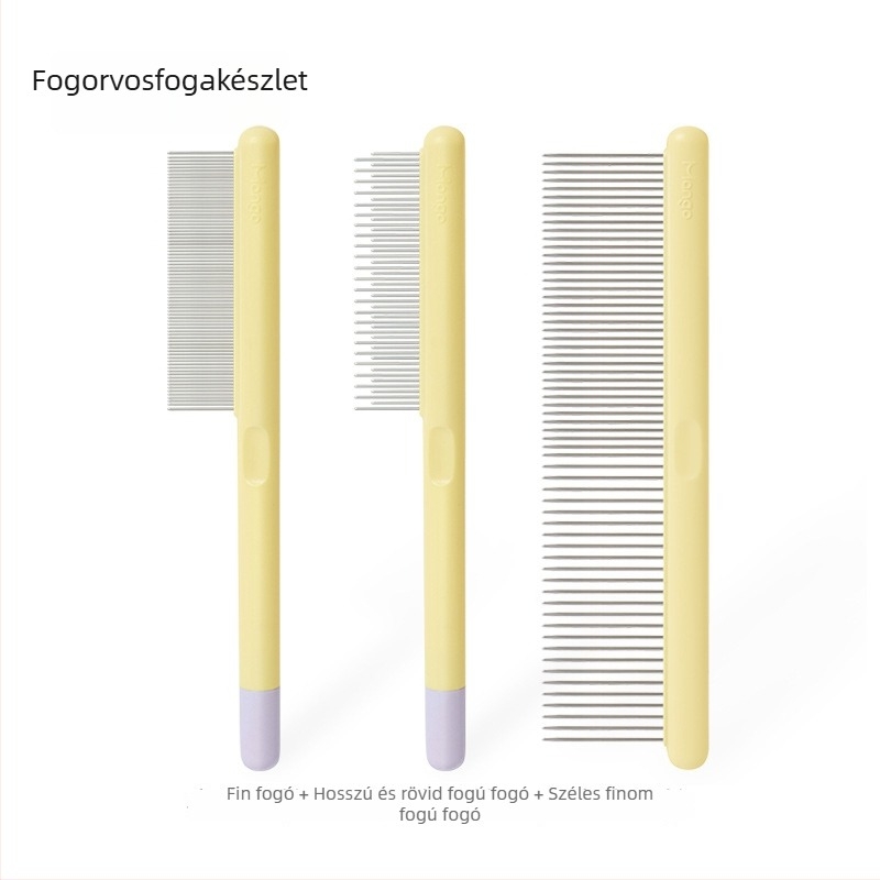 Linchen Ápoló fésű háziállatok számára – könnypigmentek alatti terület ápolására, macskák és kutyák számára; Anyag: Egyéb