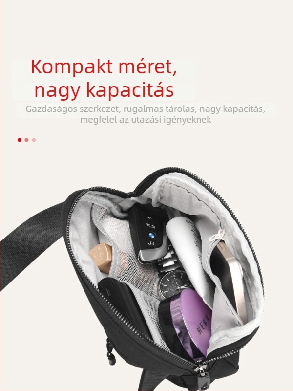 Mckee többfunkciós sportöv táska – anti-theft, légáteresztő poliészter, telefontartó zseb